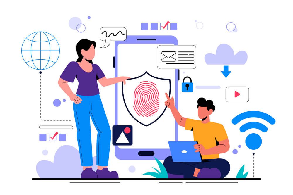 Secure Multi-Factor Authentication Illustration Image