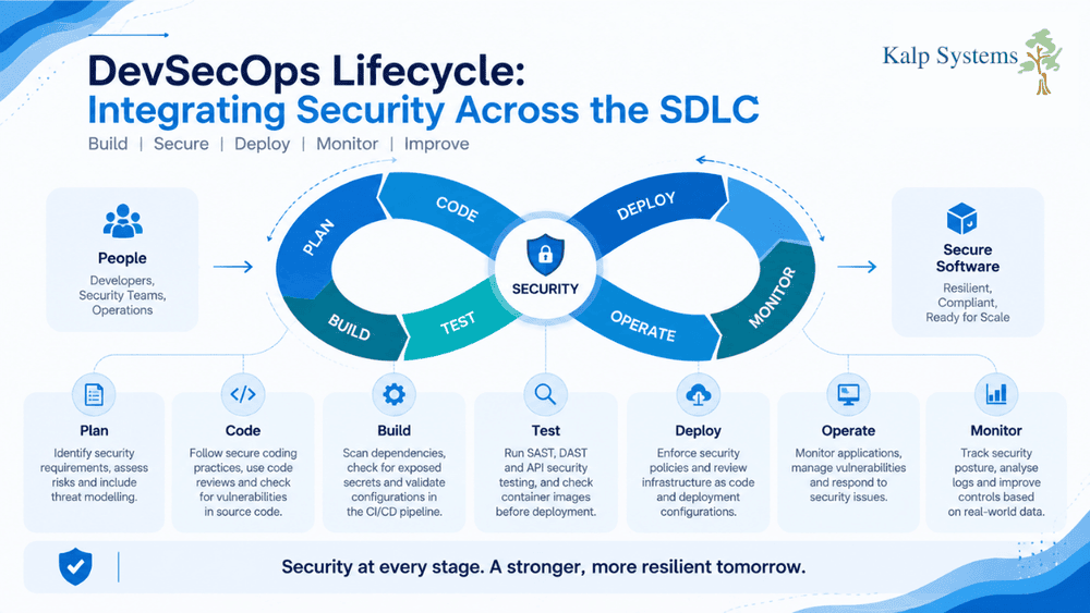 DevSecOps Lifecycle Integrating Security Across the SDLC Graphic