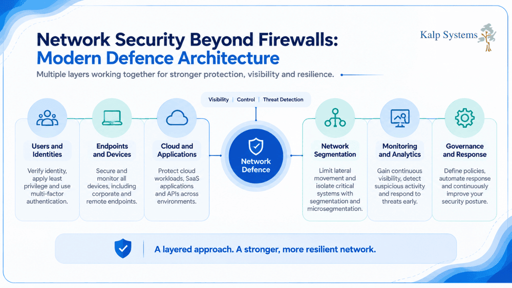 Network Security Beyond Firewalls Modern Defence Architecture Graphic