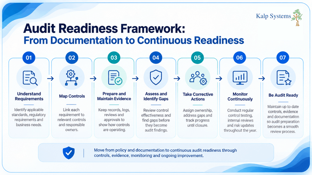 Audit Readiness Framework From Documentation to Continuous Readiness Graphic