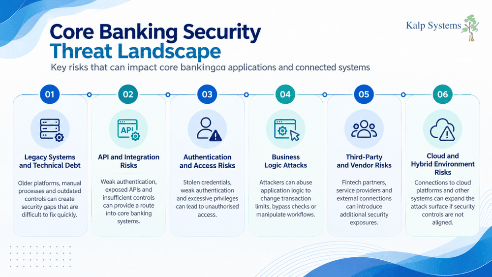 Core Banking Security Threat Landscape Graphic